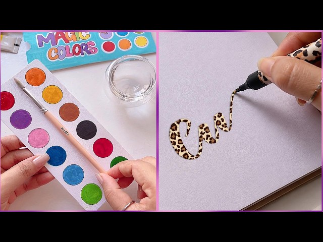 12 Easy Creative Art Hacks When You’re Bored || Art Ideas || painting for Beginners