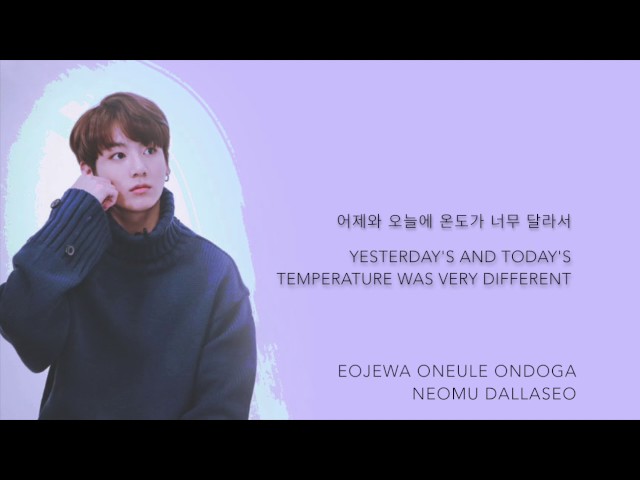 BTS Jungkook - 'Contrail (비행운)' (Cover) [Han|Rom|Eng lyrics]
