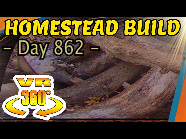 Homestead Building - Using Sitework Debris, Managing Firewood Piles, Easy Pine Chopping