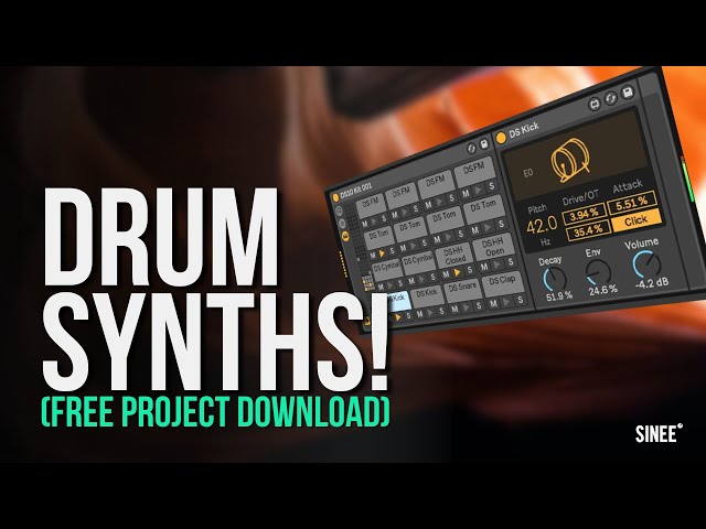Raw / Hypnotic Techno From Scratch With Ableton Drum Synths (Free Project Download)