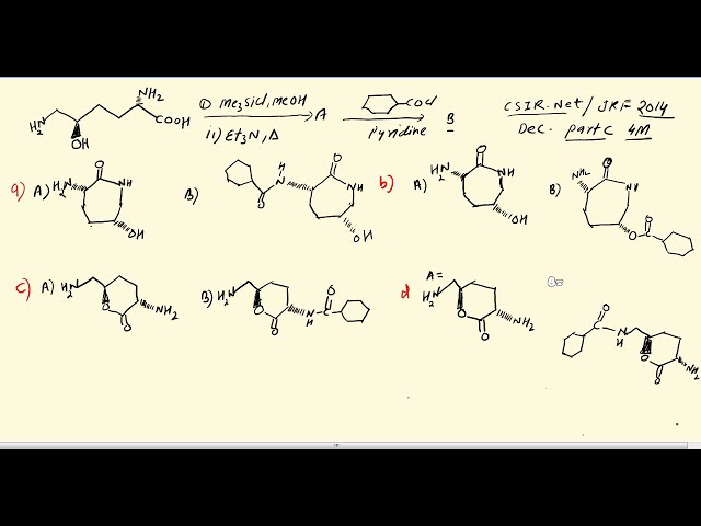 15.csir net chemical science dec.2014 part c organic chemistry with mechanism