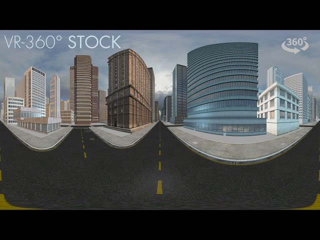 VR 360 City Walk Through V1 Cloudy