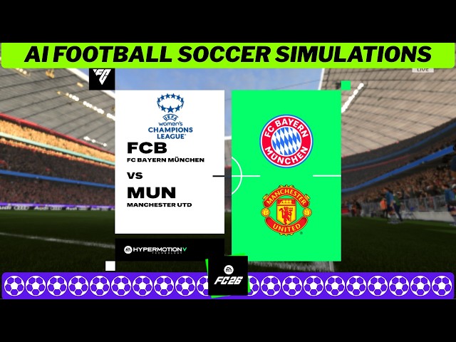 BAYERN vs MAN UNITED ⚽👱‍♀️ UEFA Women's Champions League 2025/26 Quarter-final Leg 2 🟩 FC 26 Sim