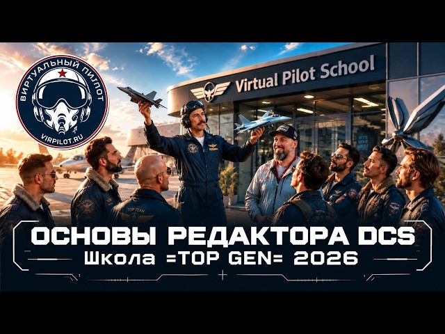DCS MISSION EDITOR BASICS Lesson #8 TopGen2026 VIRTUAL PILOT School #LIVESTREAM #GENAPILOTT