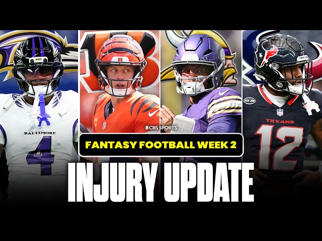 2026 Fantasy Football Advice: Week 2 Injury Update + Potential Replacement Options 👀