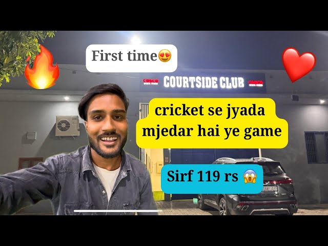 First time play courtside club😍 panipat me new open❤️