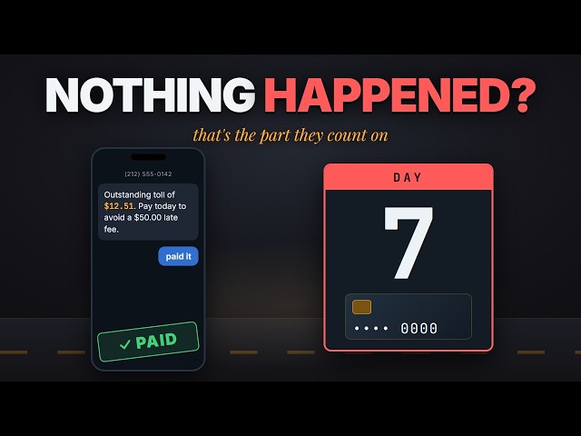 How the Unpaid Toll Text Scam Hits a Week After You Pay