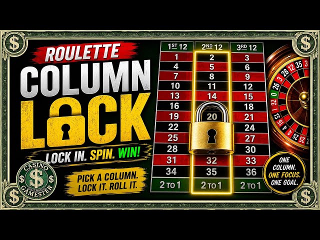 🔒 ONE Column. ONE Goal. Can COLUMN LOCK Beat ROULETTE?! 💵💰