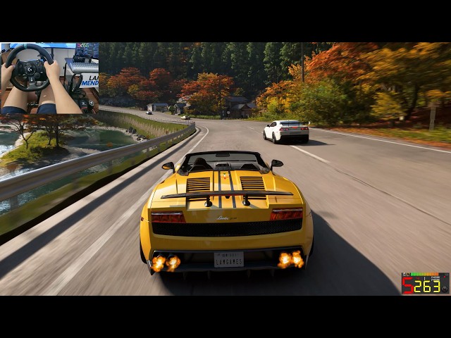 Lamborghini Gallardo LP 570-4 Spyder Performante | Forza Horizon 6 | Logitech G923 @lam_games
