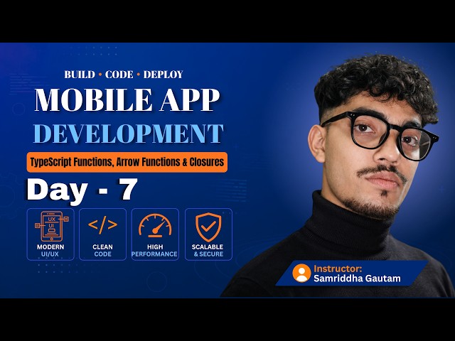 TypeScript Functions, Arrow Functions & Closures | Fundamentals