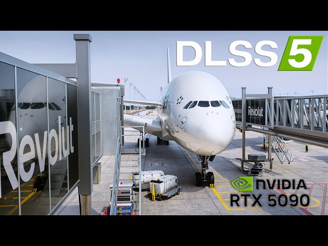 DLSS 5 + RTX 5090 | MSFS 2024 | Munich → Boston | INSANE GRAPHICS