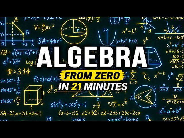 All Of Algebra Explained in 19 Minutes