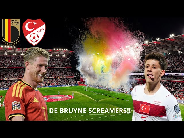 BELGIUM VS TURKEY HIGHLIGHTS | DE BRUYNE SCORES TWO SCREAMERS! 🤯 | NATIONS LEAGUE | STADIONVLOG