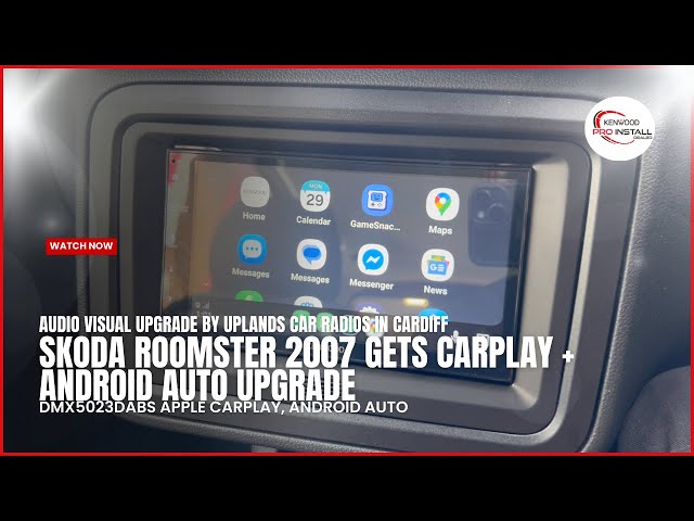 Skoda Roomster 2007 Gets Android Auto CarPlay Upgrade KENWOOD DMX5023DABS #skoda #androidauto
