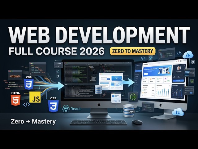 Web Development Full Course 2026 | Learn Web Development from Zero to Mastery