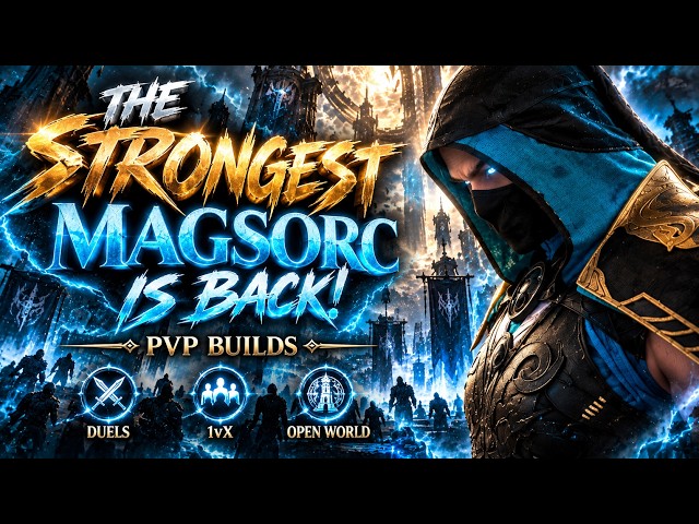 The STRONGEST Pure MagSorc Build is BACK!🩵⚡🧙🏻‍♂️ESO Update 51 PvP Build