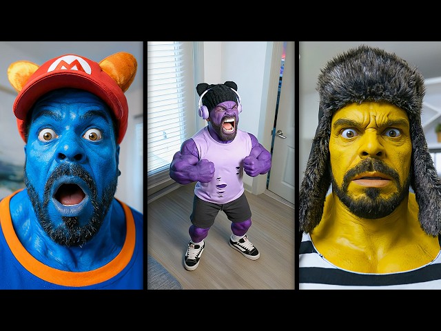 We Turned Into Colorful Hulks! – The FUNNIEST Pucky Pacheco Shorts