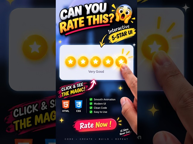 This 5-Star Rating Effect Feels So Smooth! ⭐✨ #shorts