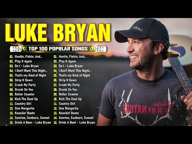 Luke Bryan Love Songs – Romantic Country Playlist ❤️🎶