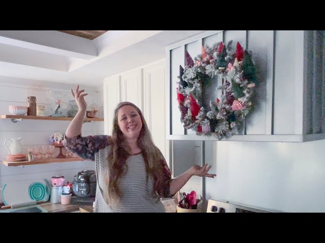 Anthropologie Dupe $200 vs $20 Christmas Winter Village Wreath