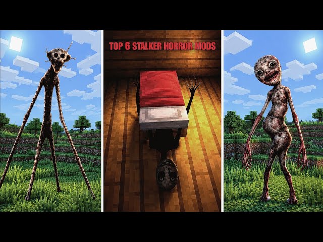 6 Minecraft STALKER Horror Mods for Bedrock Edition | Minecraft Horror Mods for Bedrock Edition
