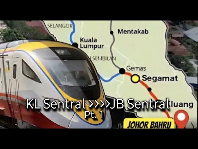 ETS Ride from KL Sentral to JB Sentral Pt1