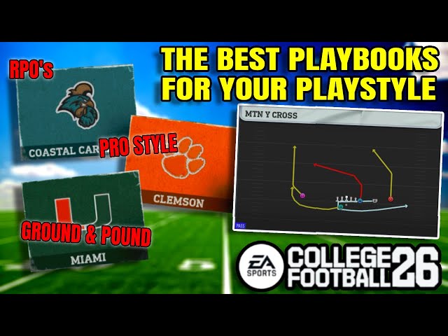 The BEST Playbooks for Your Play Style - College Football 26