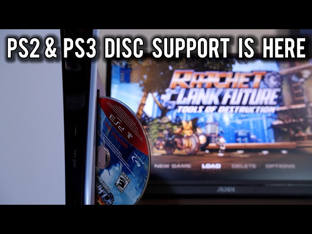 It works - PS2 and PS3 physical discs are running on a Hacked PS5