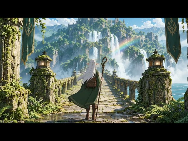Fantasy Ambience Music : Elderstone Bridge | Relaxing Music for Studying & Sleep [1 Hours]