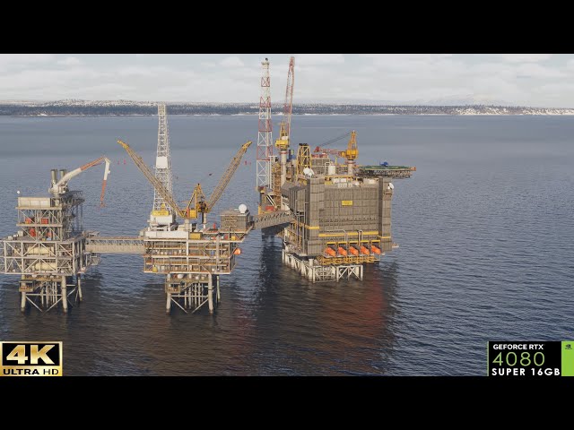Microsoft Flight Simulator 2024 |  OIL RIG Mission 🚁  #pc #4k #flightsimulator