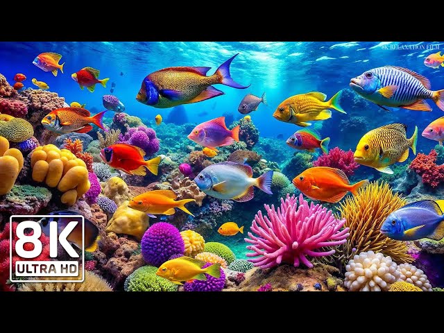 Marvel at Sea Animals in Stunning 8K ULTRA HD Aquarium – Dive into the Mesmerizing Underwater Realm