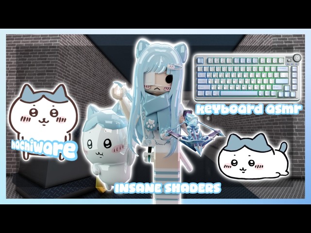 ⋆˚࿔ Playing mm2 WITH INSANE SHADERS as HACHIWARE *Keyboard ASMR* 𝜗𝜚˚⋆