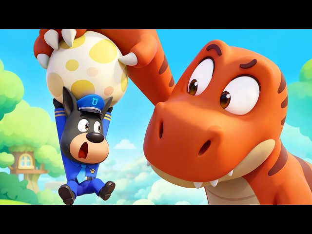 Where's the Egg? | Dinosaur Stories | Safety Rules | Sheriff Labrador | Kids Cartoon | BabyBus