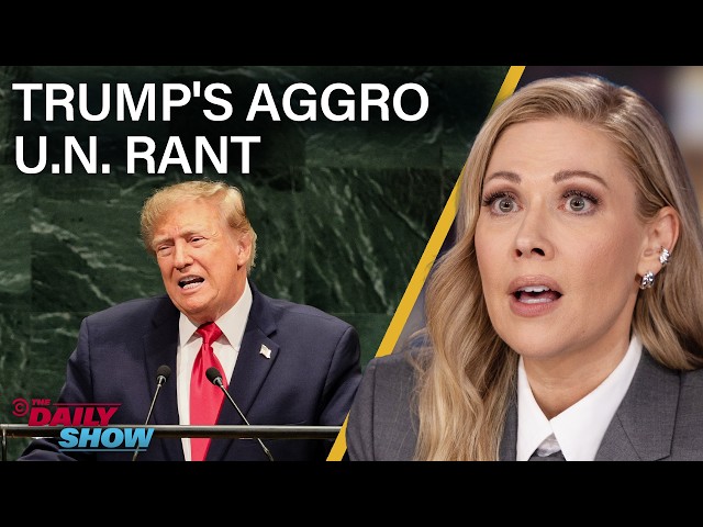 Trump Talks S**t at the U.N., Rebrands AI as "Superintelligence" & Praises Mamdani | The Daily Show