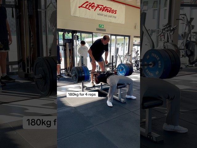 180 kgs pressing like nothing for 4 reps 💪🏾💪🏾 #motivation #viralshort #benchpress #chestpress