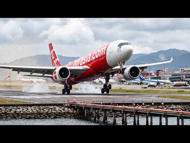 EXTREME MANEUVER ABORT! Airbus A330 Wild Go-Around at Nagasaki Airport | MSFS 2020