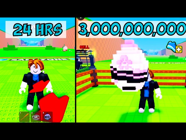 Fastest Noob to Reach 3Billion Speed in 24 hours Roblox Steal an Egg