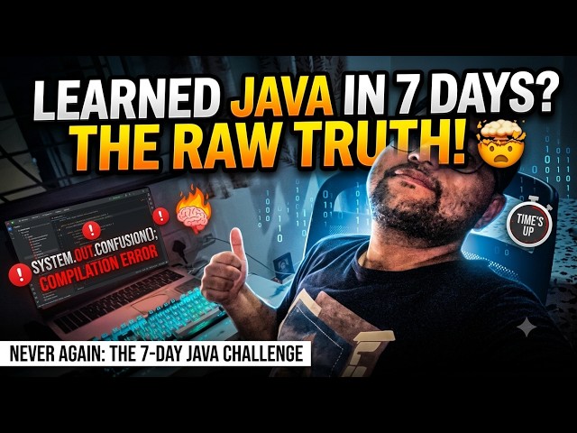I Tried Learning Java in 7 Days… Here’s What Happened | Coding Challenge 🚀