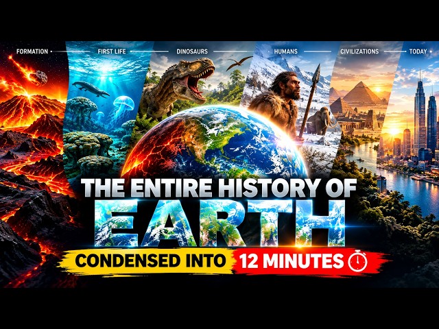 The Entire History of Earth — 4.6 Billion Years in 12 Minutes