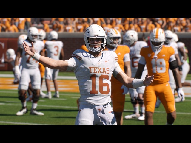 Texas vs Tennessee - NCAA Football 9/26 Full Game Highlights (College Football 27 Sim)