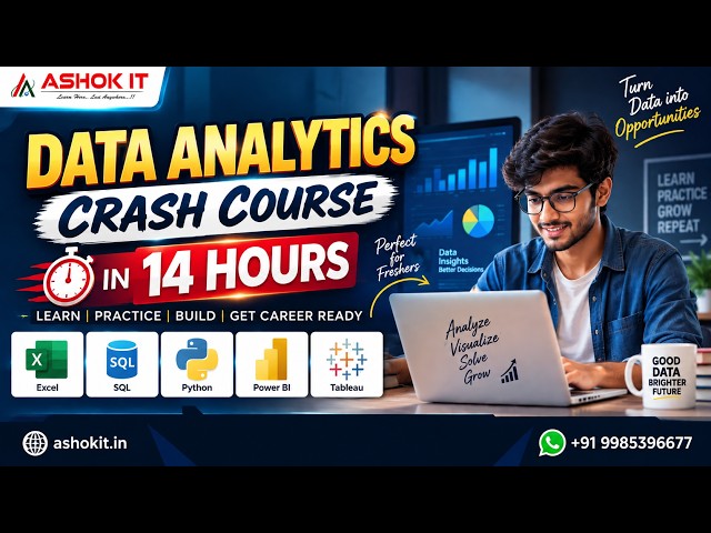 Data Analytics Full Course | Learn Complete Data Analytics in 15 Hours | Beginner to Advanced