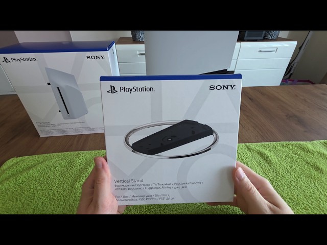 Sony PlayStation 5 Vertical Stand Unboxing and Install (PS5 PRO)