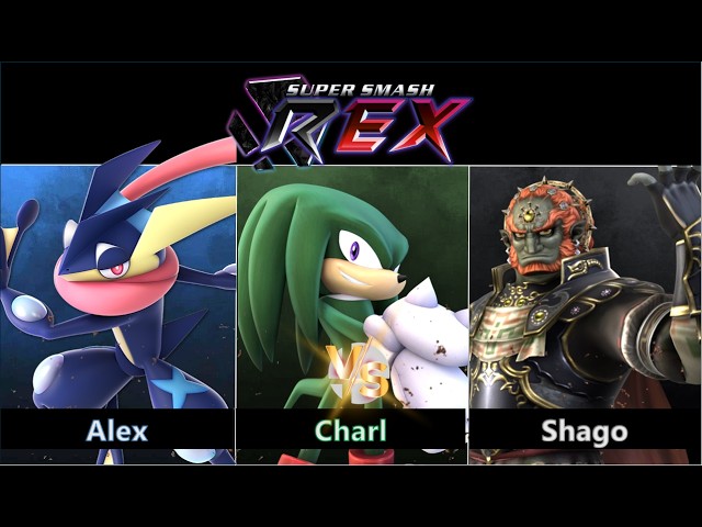 Super Smash REX Online Greninja vs Knuckles vs Ganondorf - Players Match!