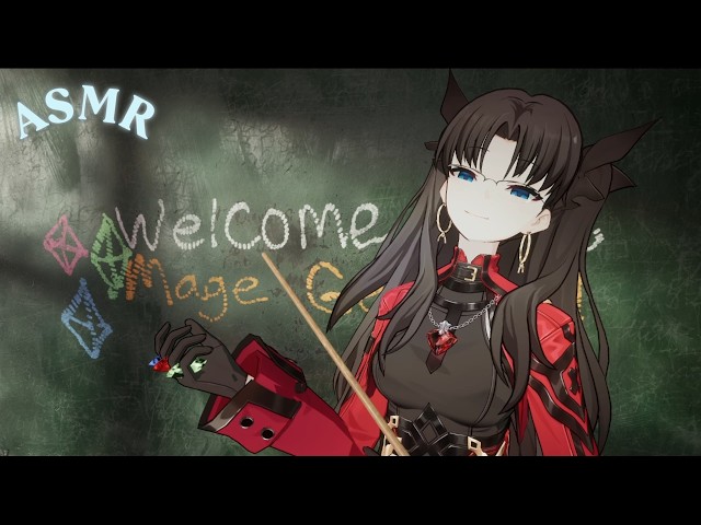 【ASMR】💎 Mage Gem Class w/ Professor Rin (chalk sounds, gem tapping, up-close visuals) VR