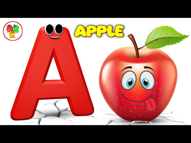 Learn ABC A to Z 🌈 | Alphabet Sounds & Phonics Song | Toddlers & Preschool Learning | A for Apple 🍎