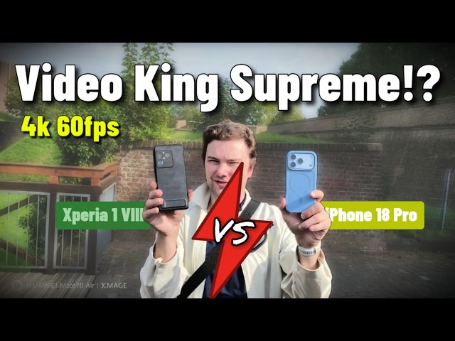 Sony Xperia 1 VIII vs. iPhone 18 Pro - 4K 60fps Video Battle 📱⚔️🎥
