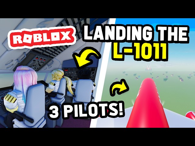 Landing The L-1011 PLANE in Cabin Crew Simulator (Roblox)