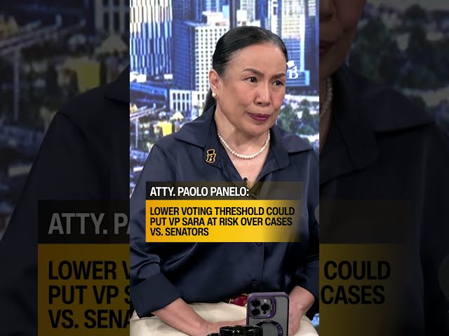 Lower voting threshold could put VP Sara at risk over cases vs. senators