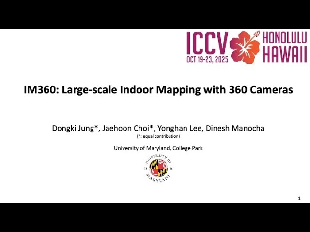 IM360: Large-scale Indoor Mapping with 360 Cameras [ICCV25]