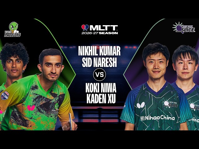 MATCH HIGHLIGHTS: Nikhil Kumar/Sid Naresh vs Koki Niwa/Kaden Xu| MLTT  Week 2 (Willowbrook, IL)